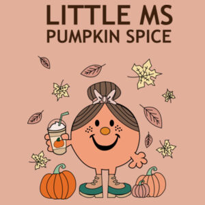 Little Ms Pumpkin Spice Crop Crew Design