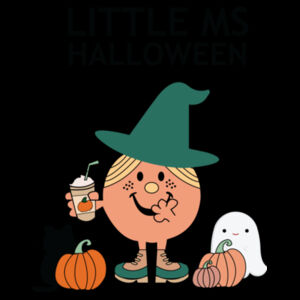 Little Ms Halloween Crop Tee Design