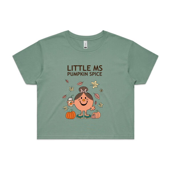 Little Ms Pumpkin Spice Crop Tee Thumbnail