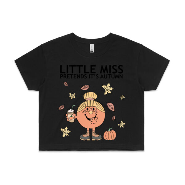 Little Ms Pretends It's Autumn Crop Tee Thumbnail